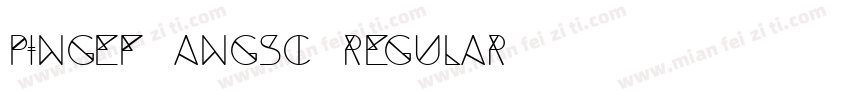 PingeF angSC-Regular字体转换